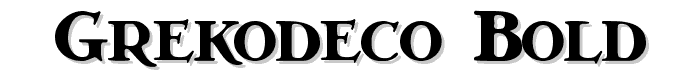 GrekoDeco Bold font